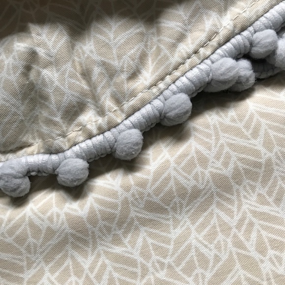 NEW Nurture Imagination Nest Collection Window Valance 100% Cotton Pom Pom Trim - Picture 6 of 8